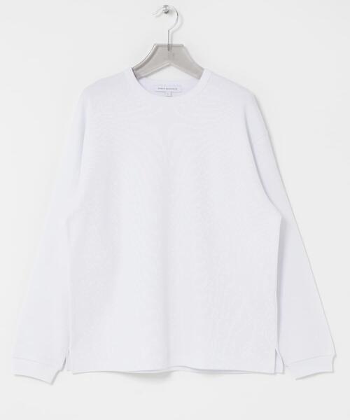 URBAN RESEARCH(アーバンリサーチ)の「『UR TECH』度詰めワッフルロングスリーブ(Tシャツ/カットソー・メンズ・ライトグレー/ブラック/ホワイト/オートミール・SMALL/X-LARGE/LARGE/MEDIUM)」の9枚目の写真