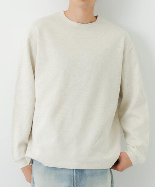 URBAN RESEARCH(アーバンリサーチ)の「『UR TECH』度詰めワッフルロングスリーブ(Tシャツ/カットソー・メンズ・ライトグレー/ブラック/ホワイト/オートミール・SMALL/X-LARGE/LARGE/MEDIUM)」の11枚目の写真