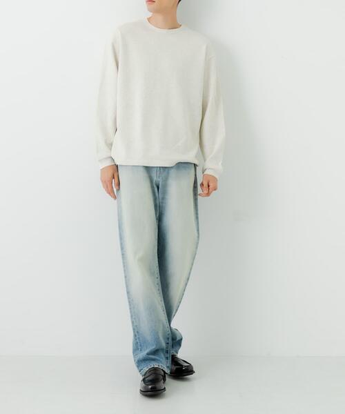 URBAN RESEARCH(アーバンリサーチ)の「『UR TECH』度詰めワッフルロングスリーブ(Tシャツ/カットソー・メンズ・ライトグレー/ブラック/ホワイト/オートミール・SMALL/X-LARGE/LARGE/MEDIUM)」の14枚目の写真