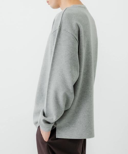 URBAN RESEARCH(アーバンリサーチ)の「『UR TECH』度詰めワッフルロングスリーブ(Tシャツ/カットソー・メンズ・ライトグレー/ブラック/ホワイト/オートミール・SMALL/X-LARGE/LARGE/MEDIUM)」の21枚目の写真