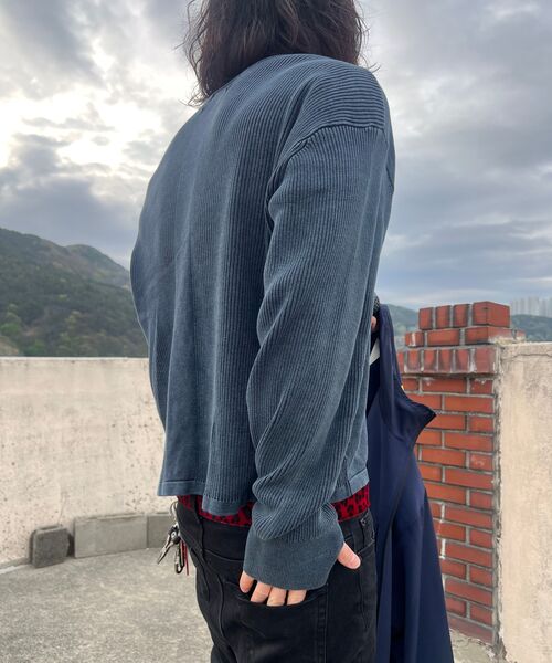 HOOVES（フーブス）の「マルチリップウォッシュドニットスリーブ[ストーンネイビー]（ニット/セーター・メンズ・その他・MEDIUM/LARGE/X-LARGE）」の8枚目の写真