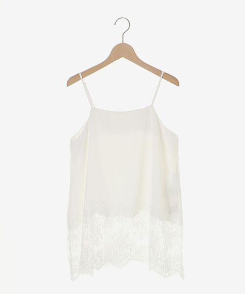 le.coeur blanc（ルクールブラン）の「裾レースキャミブラウス（シャツ/ブラウス・レディース・ブラック/オフホワイト・38）」の3枚目の写真