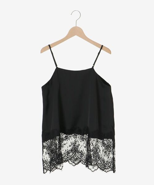 le.coeur blanc（ルクールブラン）の「裾レースキャミブラウス（シャツ/ブラウス・レディース・ブラック/オフホワイト・38）」の10枚目の写真