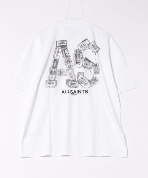ALLSAINTS（オールセインツ）の「MIXTAPE OVERSIZED GRAPHIC T-SHIRT | MIXTAPE オーバーサイズ グラフィック Tシャツ（Tシャツ/カットソー・メンズ・ホワイト・XS/S/L/XL）」の9枚目の写真