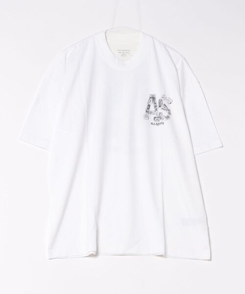 ALLSAINTS（オールセインツ）の「MIXTAPE OVERSIZED GRAPHIC T-SHIRT | MIXTAPE オーバーサイズ グラフィック Tシャツ（Tシャツ/カットソー・メンズ・ホワイト・XS/S/L/XL）」の8枚目の写真