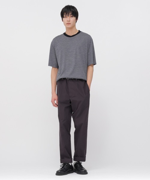 MARGARET HOWELL(マーガレットハウエル)の「COTTON SILK PLAINWEAVE(その他パンツ・メンズ・ベージュ/ダークブラウン・SMALL/MEDIUM/LARGE/X-LARGE)」の5枚目の写真