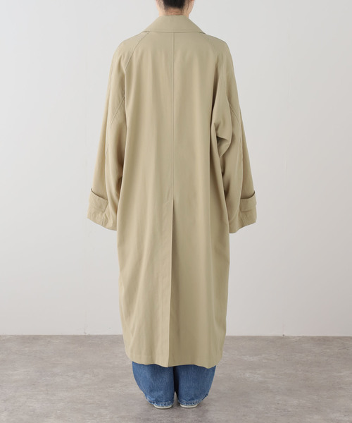 FRAMeWORK（フレームワーク）の「JANE SMITH/ジェーンスミス NYLON TWILL BALMACANコート（ステンカラーコート・レディース・ベージュ・FREE）」の10枚目の写真