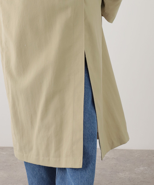 FRAMeWORK（フレームワーク）の「JANE SMITH/ジェーンスミス NYLON TWILL BALMACANコート（ステンカラーコート・レディース・ベージュ・FREE）」の14枚目の写真