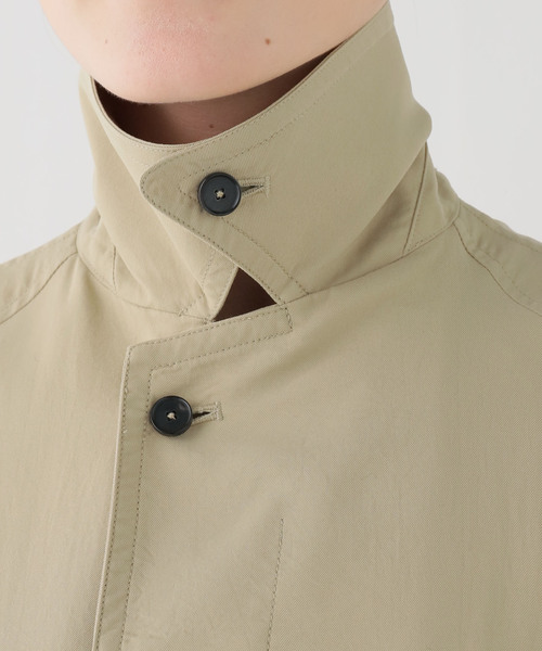 FRAMeWORK（フレームワーク）の「JANE SMITH/ジェーンスミス NYLON TWILL BALMACANコート（ステンカラーコート・レディース・ベージュ・FREE）」の16枚目の写真