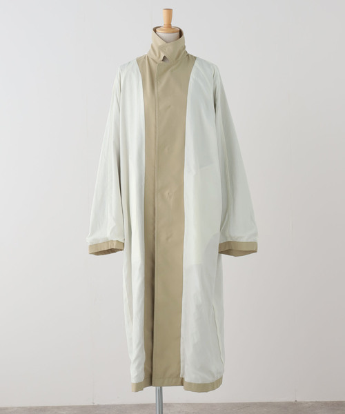 FRAMeWORK（フレームワーク）の「JANE SMITH/ジェーンスミス NYLON TWILL BALMACANコート（ステンカラーコート・レディース・ベージュ・FREE）」の17枚目の写真