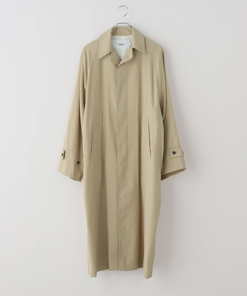 FRAMeWORK（フレームワーク）の「JANE SMITH/ジェーンスミス NYLON TWILL BALMACANコート（ステンカラーコート・レディース・ベージュ・FREE）」の22枚目の写真