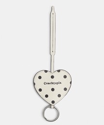 Coachtopia（コーチトピア）の「ハート バッグ チャーム・キー リング・アップクラフト レザー（キーホルダー）」