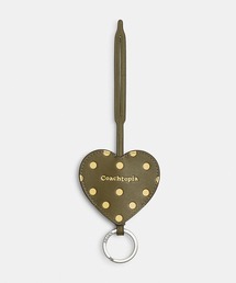 Coachtopia（コーチトピア）の「ハート バッグ チャーム・キー リング・スクラップ レザー（キーホルダー）」