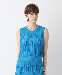 プリーツフリンジプルオーバー