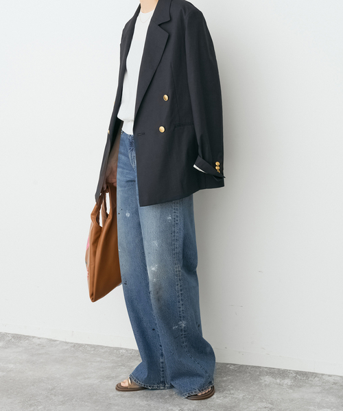 Spick & Span（スピックアンドスパン）の「AUTHEN / オーセン LAUREL WIDE（デニムパンツ・レディース・ブルー・27/25）」の3枚目の写真