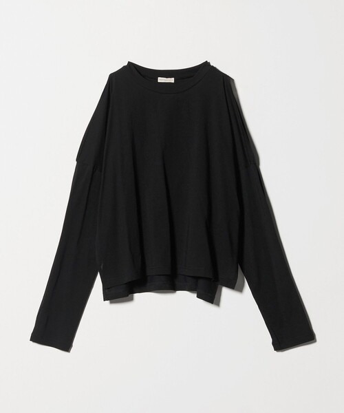 PROTAGONISTA（プロタゴニスタ）の「＜PROTAGONISTA＞カットアウト ロングスリーブ カットソー（Tシャツ/カットソー・レディース・ホワイト/ブラック・FREE）」の2枚目の写真