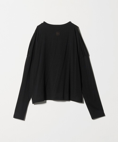 PROTAGONISTA（プロタゴニスタ）の「＜PROTAGONISTA＞カットアウト ロングスリーブ カットソー（Tシャツ/カットソー・レディース・ホワイト/ブラック・FREE）」の3枚目の写真