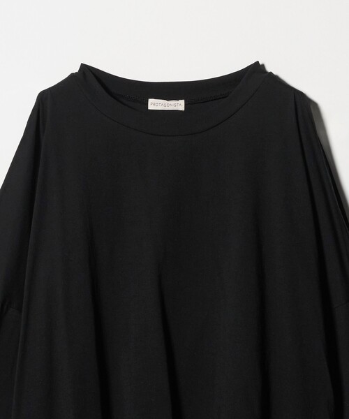 PROTAGONISTA（プロタゴニスタ）の「＜PROTAGONISTA＞カットアウト ロングスリーブ カットソー（Tシャツ/カットソー・レディース・ホワイト/ブラック・FREE）」の4枚目の写真
