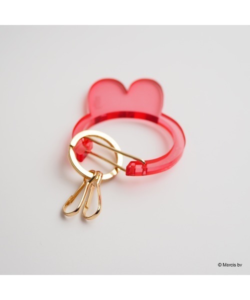 Dick Bruna(ディックブルーナ)の「MIFFY CARABINER フェイスカラビナ(キーホルダー・レディース・アイボリー/ピンク/グレー/ブルー・FREE)」の8枚目の写真