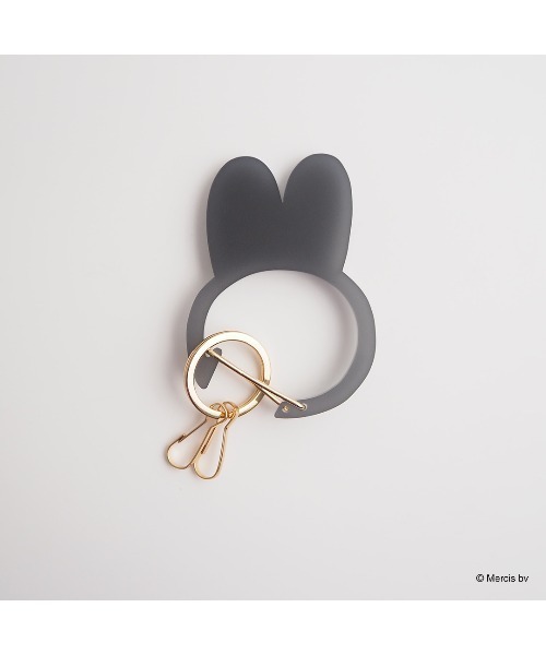 Dick Bruna(ディックブルーナ)の「MIFFY CARABINER フェイスカラビナ(キーホルダー・レディース・アイボリー/ピンク/グレー/ブルー・FREE)」の6枚目の写真