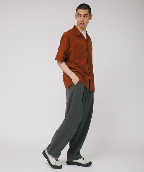 EKAL(エカル)の「『吸水速乾/通気性/軽量』DOT AIR SHORT-SLEEVE SHIRTS(シャツ/ブラウス・メンズ・オレンジ系その他/ブラック/ネイビー・MEDIUM/LARGE)」の5枚目の写真