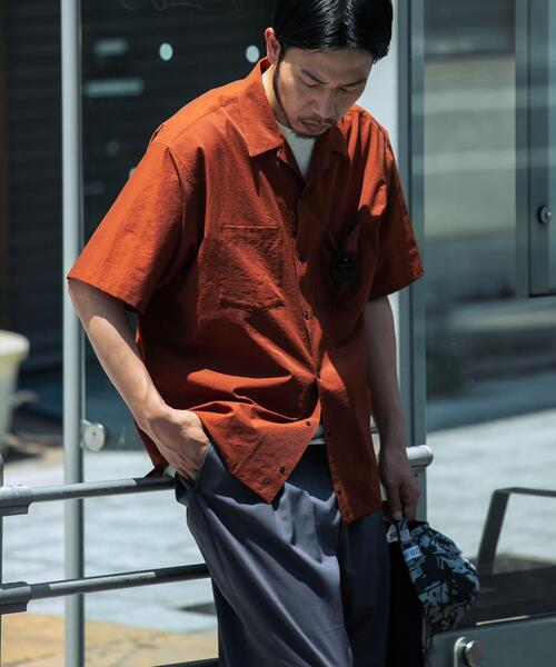 EKAL(エカル)の「『吸水速乾/通気性/軽量』DOT AIR SHORT-SLEEVE SHIRTS(シャツ/ブラウス・メンズ・オレンジ系その他/ブラック/ネイビー・MEDIUM/LARGE)」の8枚目の写真