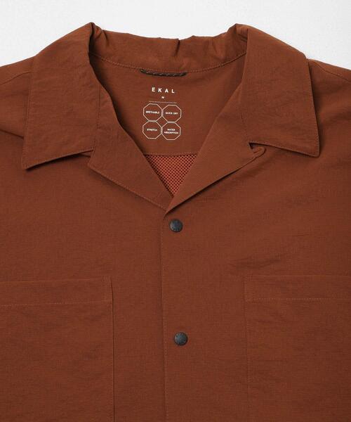 EKAL(エカル)の「『吸水速乾/通気性/軽量』DOT AIR SHORT-SLEEVE SHIRTS(シャツ/ブラウス・メンズ・オレンジ系その他/ブラック/ネイビー・MEDIUM/LARGE)」の12枚目の写真