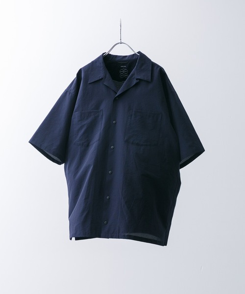 EKAL（エカル）の「DOT AIR SHORT-SLEEVE SHIRTS（シャツ/ブラウス・メンズ・オレンジ系その他/ブラック/ネイビー・MEDIUM/LARGE）」の2枚目の写真
