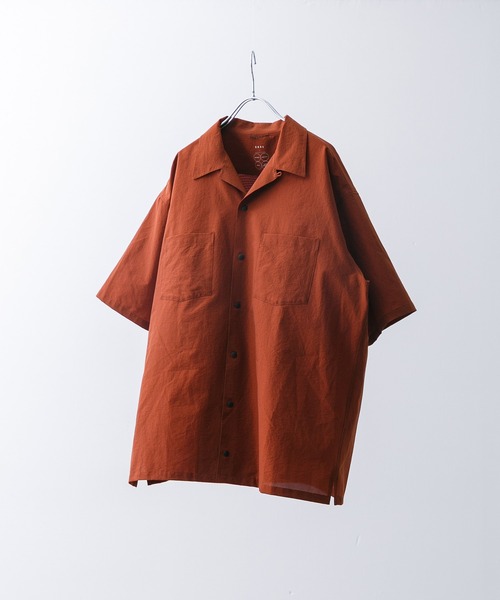 EKAL（エカル）の「DOT AIR SHORT-SLEEVE SHIRTS（シャツ/ブラウス・メンズ・オレンジ系その他/ブラック/ネイビー・MEDIUM/LARGE）」の3枚目の写真