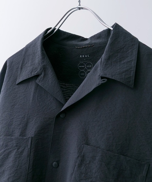 EKAL（エカル）の「DOT AIR SHORT-SLEEVE SHIRTS（シャツ/ブラウス・メンズ・オレンジ系その他/ブラック/ネイビー・MEDIUM/LARGE）」の16枚目の写真