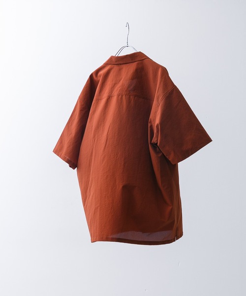 EKAL（エカル）の「DOT AIR SHORT-SLEEVE SHIRTS（シャツ/ブラウス・メンズ・オレンジ系その他/ブラック/ネイビー・MEDIUM/LARGE）」の4枚目の写真