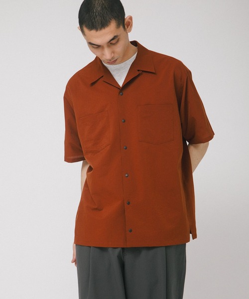 EKAL（エカル）の「DOT AIR SHORT-SLEEVE SHIRTS（シャツ/ブラウス・メンズ・オレンジ系その他/ブラック/ネイビー・MEDIUM/LARGE）」の7枚目の写真