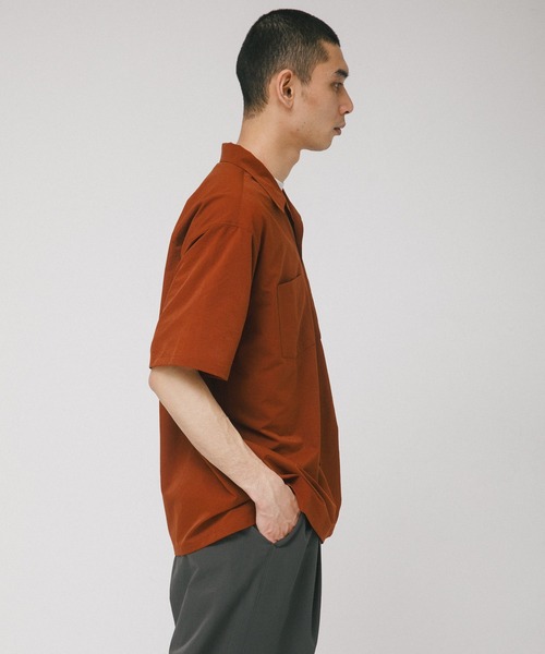 EKAL（エカル）の「DOT AIR SHORT-SLEEVE SHIRTS（シャツ/ブラウス・メンズ・オレンジ系その他/ブラック/ネイビー・MEDIUM/LARGE）」の8枚目の写真