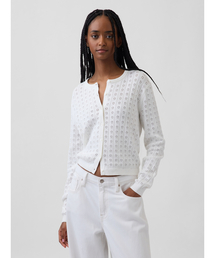 GAP カーディガン　ニット　ホワイト 白が可愛い】ポケットニットカーディガン | Gap公式オンラインストア