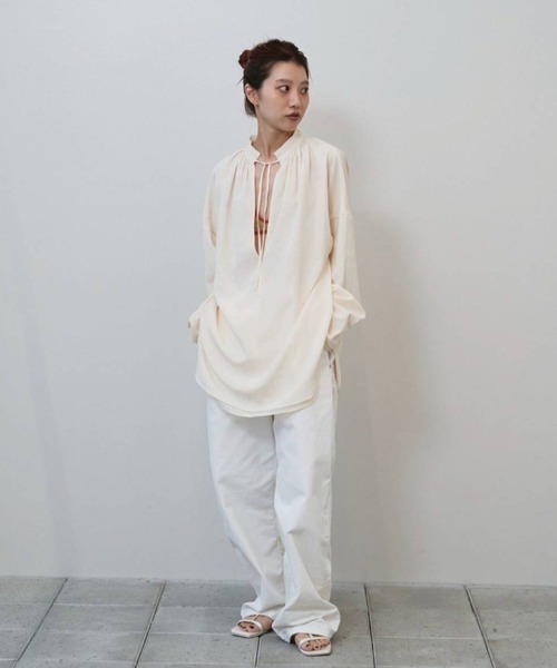 シャツ+ブラウス(長袖+七分) Todayful Skipper Silky Shirts Skipper Silky Shirts（シャツ/ブラウス）｜TODAYFUL（トゥデイフル