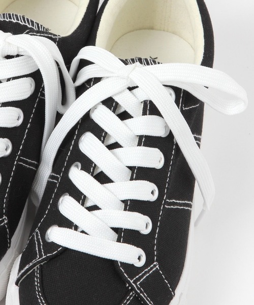 GLOBAL WORK（グローバルワーク）の「らくっションキャンバススニーカー/645029（スニーカー・レディース・ブラック/オフホワイト/レオパード/ワインレッド・LARGE/MEDIUM）」の11枚目の写真