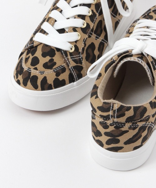 GLOBAL WORK（グローバルワーク）の「らくっションキャンバススニーカー/645029（スニーカー・レディース・ブラック/オフホワイト/レオパード/ワインレッド・LARGE/MEDIUM）」の17枚目の写真