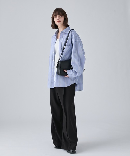 CIASENSE(シアセンス)の「合皮メタルキーロックショルダーバッグ/ハンドバッグ/Faux Leather Metal Key Lock Shoulder Bag/Handbag(ショルダーバッグ・メンズ・ブラック・FREE)」の15枚目の写真