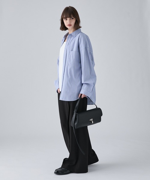 CIASENSE(シアセンス)の「合皮メタルキーロックショルダーバッグ/ハンドバッグ/Faux Leather Metal Key Lock Shoulder Bag/Handbag(ショルダーバッグ・メンズ・ブラック・FREE)」の20枚目の写真