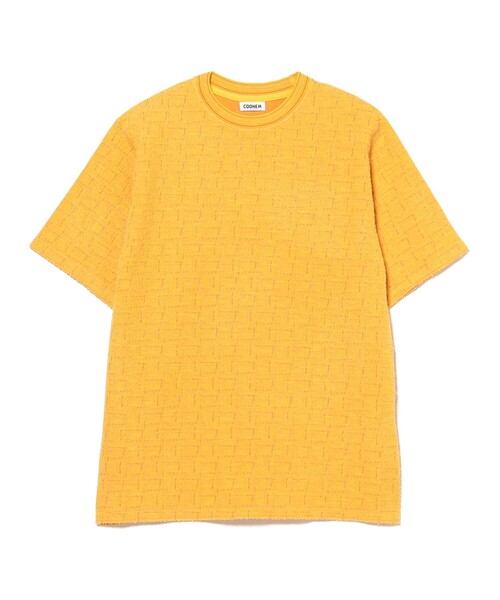 fennica(フェニカ)の「COOHEM / TWEED T SHIRT(Tシャツ/カットソー・メンズ・ブラック・LARGE)」の2枚目の写真
