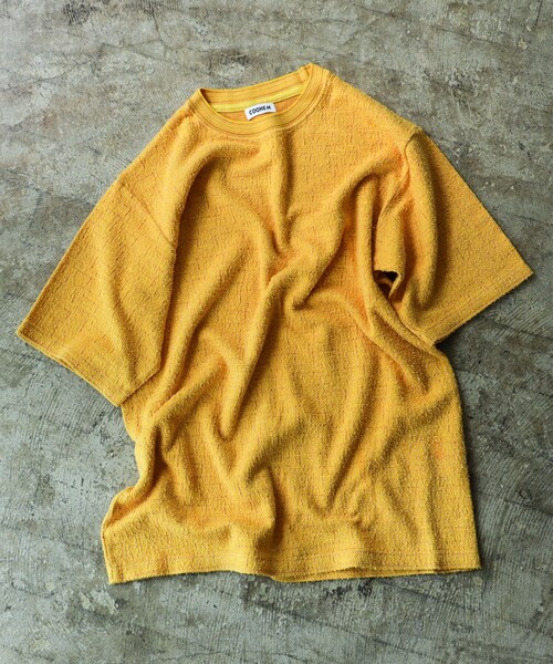 fennica（フェニカ）の「COOHEM / TWEED T SHIRT（Tシャツ/カットソー・メンズ・ブラック/イエロー・LARGE）」の13枚目の写真