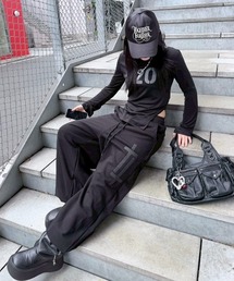 Never mind the XU / Chikashitsu+ | 【nmtc+】cross studs sweat pants / 【エヌエムティーシープラス】クロススタッズスウェットパンツ(スウェットパンツ)