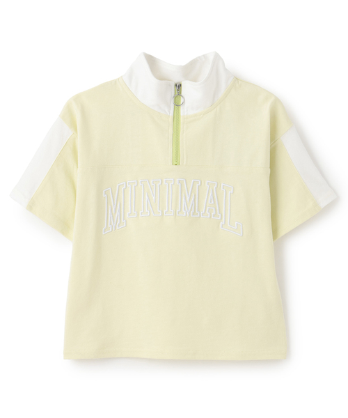 minimal（ミニマル）の「ハーフジップルーズ半袖Tシャツ（Tシャツ/カットソー・キッズ・ホワイト系その他/ライトグリーン/チャコール・140cm/130cm/120cm/110cm/100cm）」の12枚目の写真