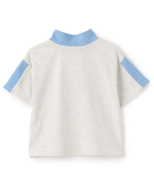 minimal（ミニマル）の「ハーフジップルーズ半袖Tシャツ（Tシャツ/カットソー・キッズ・ホワイト系その他/ライトグリーン/チャコール・140cm/130cm/120cm/110cm/100cm）」の14枚目の写真