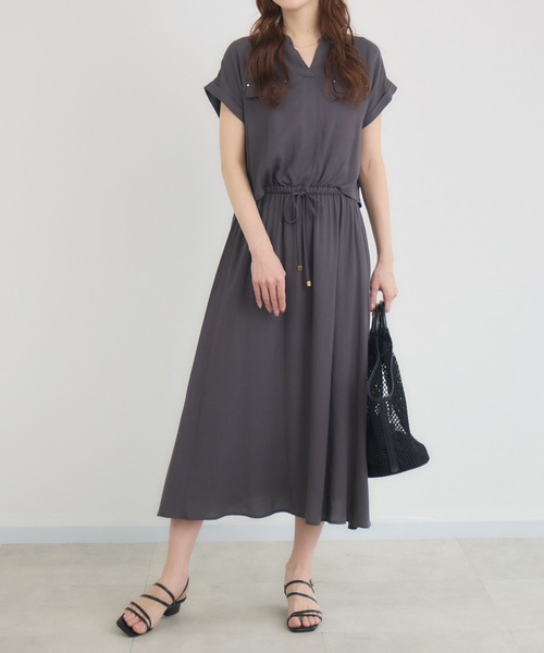 KATHARINE ROSS（キャサリンロス）の「【KATHARINE ROSS】【COOL/UV/DRY】ワンピース（ワンピース・レディース・チャコールグレー/イエロー・MEDIUM）」の2枚目の写真
