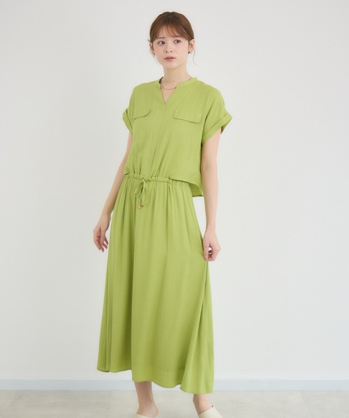 KATHARINE ROSS（キャサリンロス）の「【KATHARINE ROSS】【COOL/UV/DRY】ワンピース（ワンピース・レディース・チャコールグレー/イエロー・MEDIUM）」の4枚目の写真