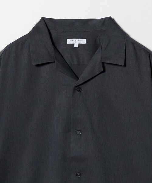 A DAY IN THE LIFE UNITED ARROWS（アデイインザライフユナイテッドアローズ）の「クールファイバー ツイル オープンカラーシャツ＜A DAY IN THE LIFE＞（シャツ/ブラウス・メンズ・ナチュラル/コバルトブルー/ダークグレー/ライム・M/L/S/XL）」の10枚目の写真