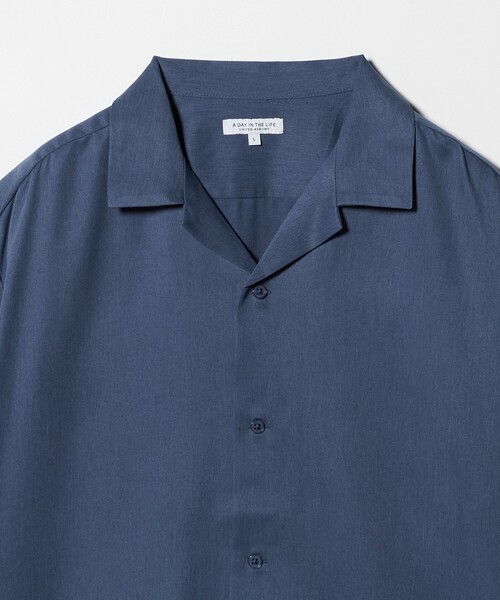 A DAY IN THE LIFE UNITED ARROWS（アデイインザライフユナイテッドアローズ）の「クールファイバー ツイル オープンカラーシャツ＜A DAY IN THE LIFE＞（シャツ/ブラウス・メンズ・ナチュラル/コバルトブルー/ダークグレー/ライム・M/L/S/XL）」の19枚目の写真
