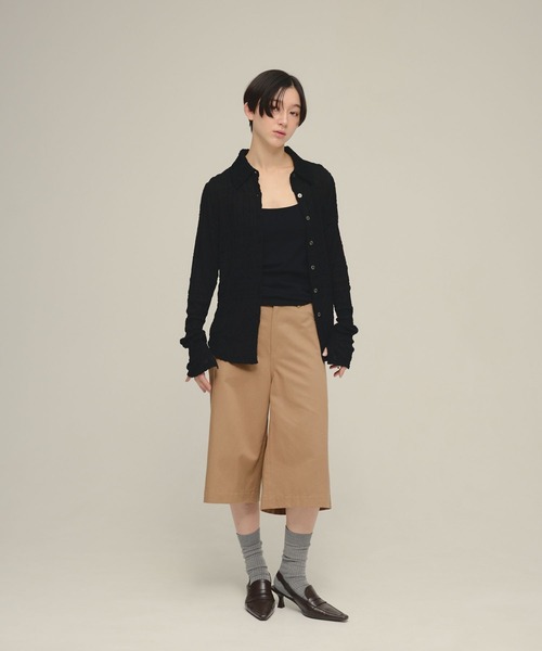 eL(エル)の「【eL】Cut Sleek Shirt/668747(シャツ/ブラウス・レディース・ブラック/オフホワイト・FREE)」の16枚目の写真