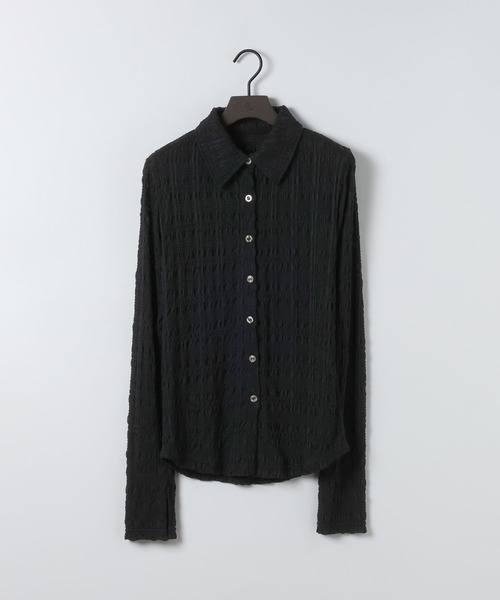 eL(エル)の「【eL】Cut Sleek Shirt/668747(シャツ/ブラウス・レディース・ブラック/オフホワイト・FREE)」の17枚目の写真